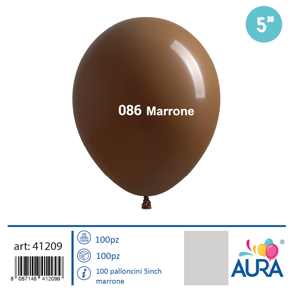 5 inch brown balloons 100pcs