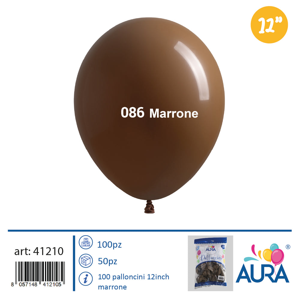 12 inch brown balloons 100pcs