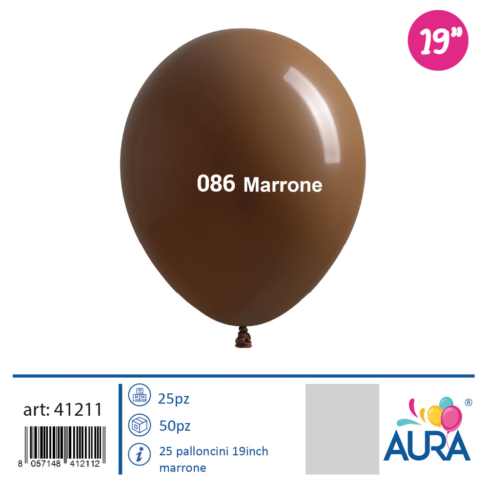 19 inch brown balloons 25pcs