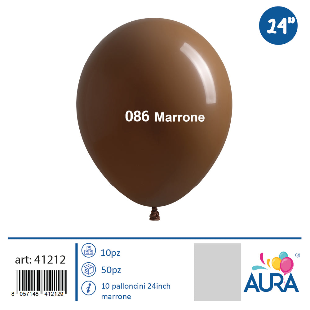 24 inch brown balloons 1pc