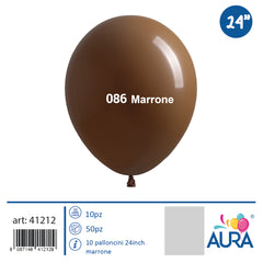 Palloncini 24 inch marrone 1pz