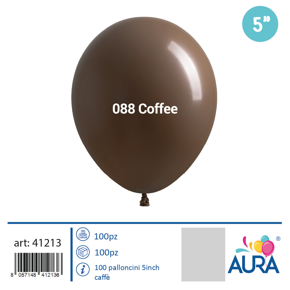 5 inch coffee balloons 100pcs