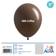 Palloncini 5 inch caffe 100pz