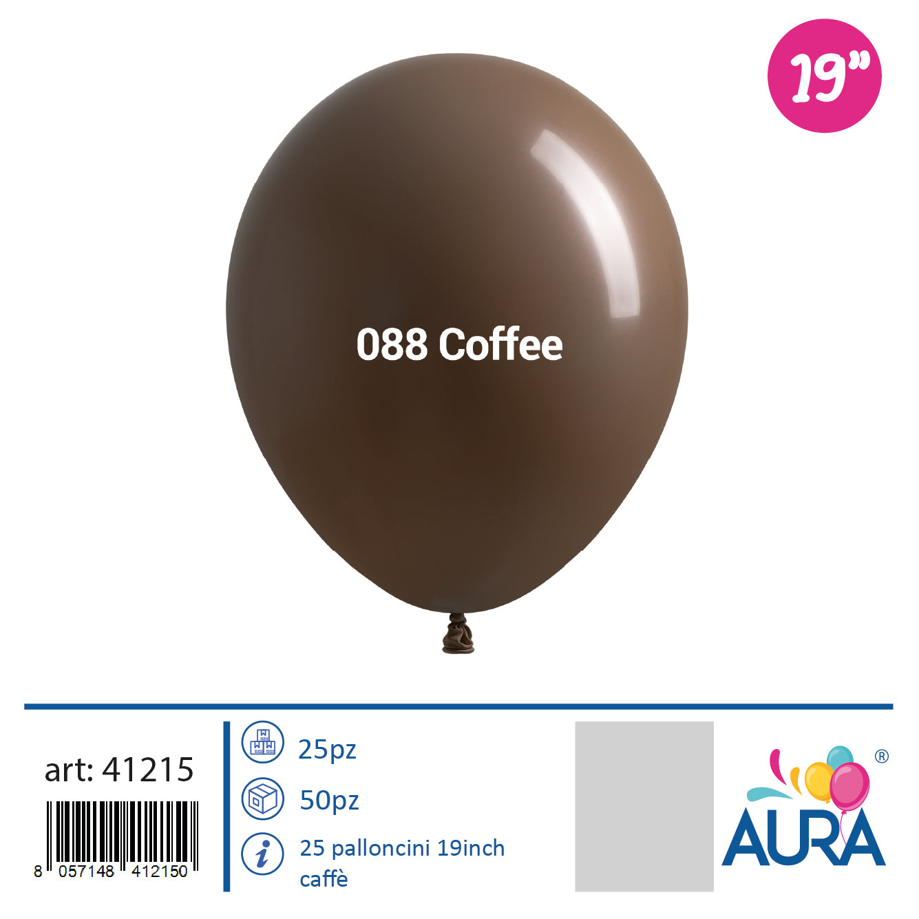 19 inch coffee balloons 25pcs