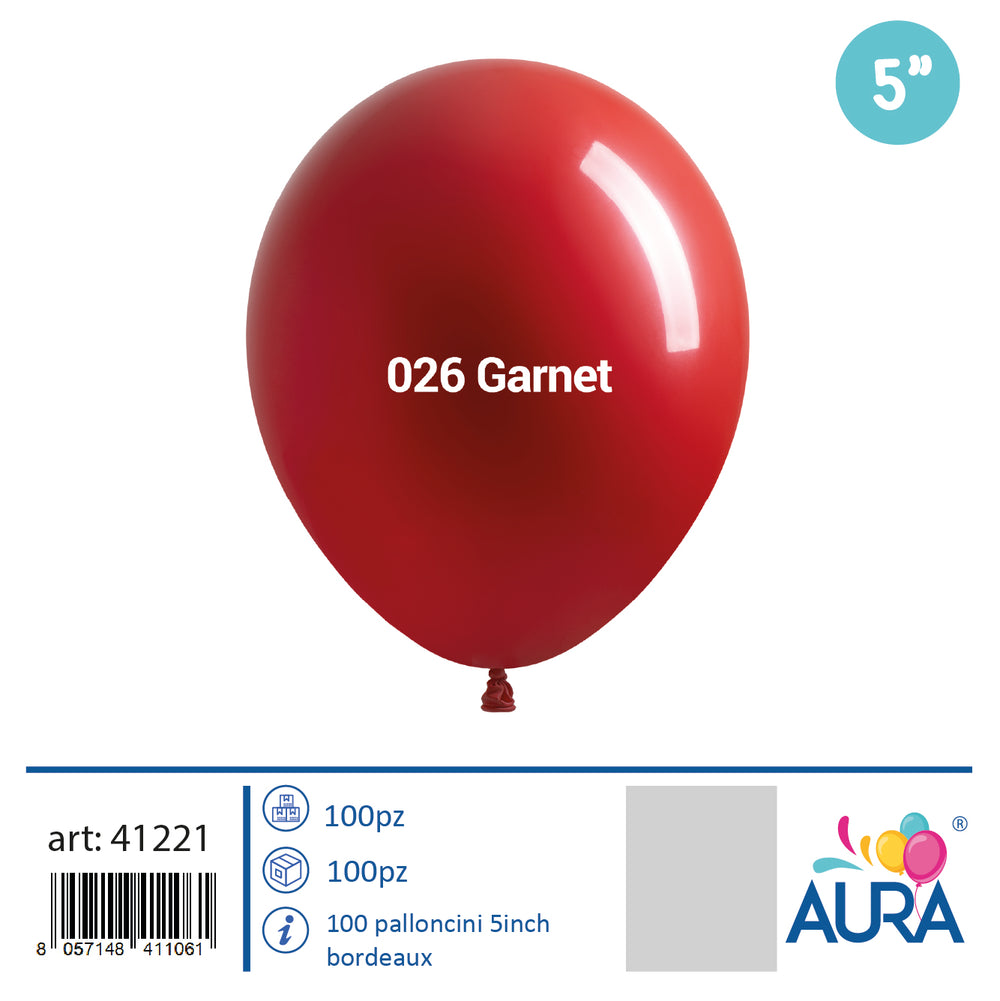 5 inch burgundy balloons 100pcs