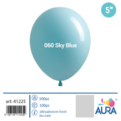 Palloncini 5 inch blu cielo  100pz
