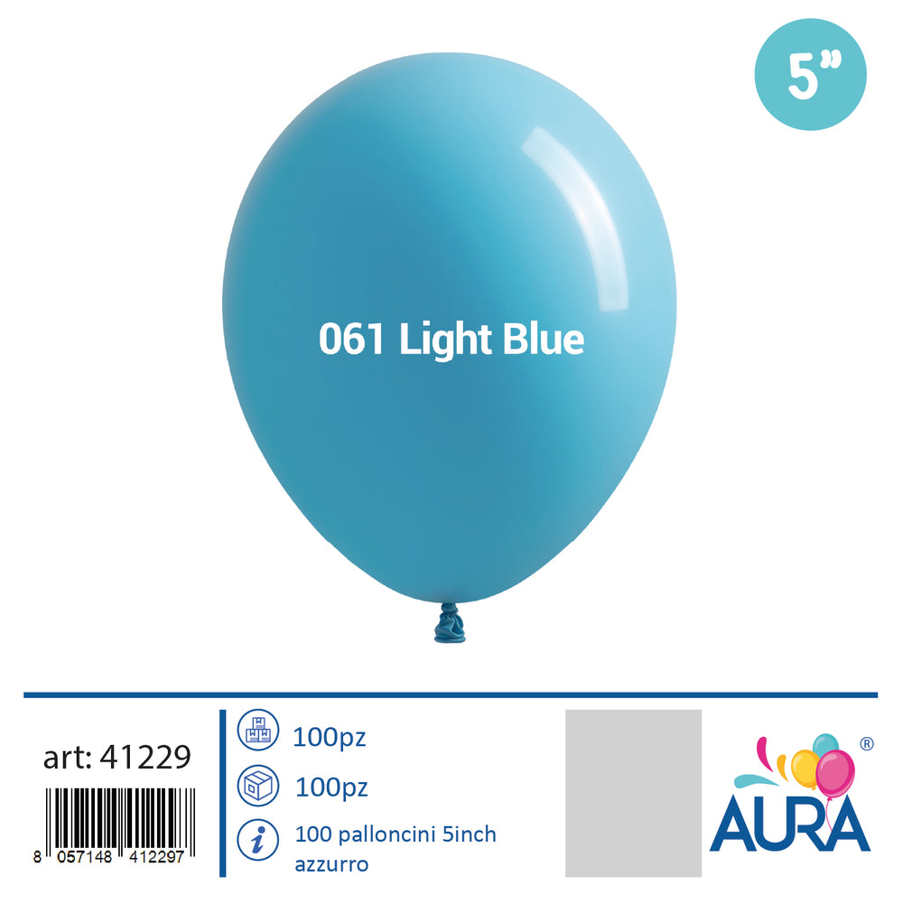 5 inch blue balloons 100pcs