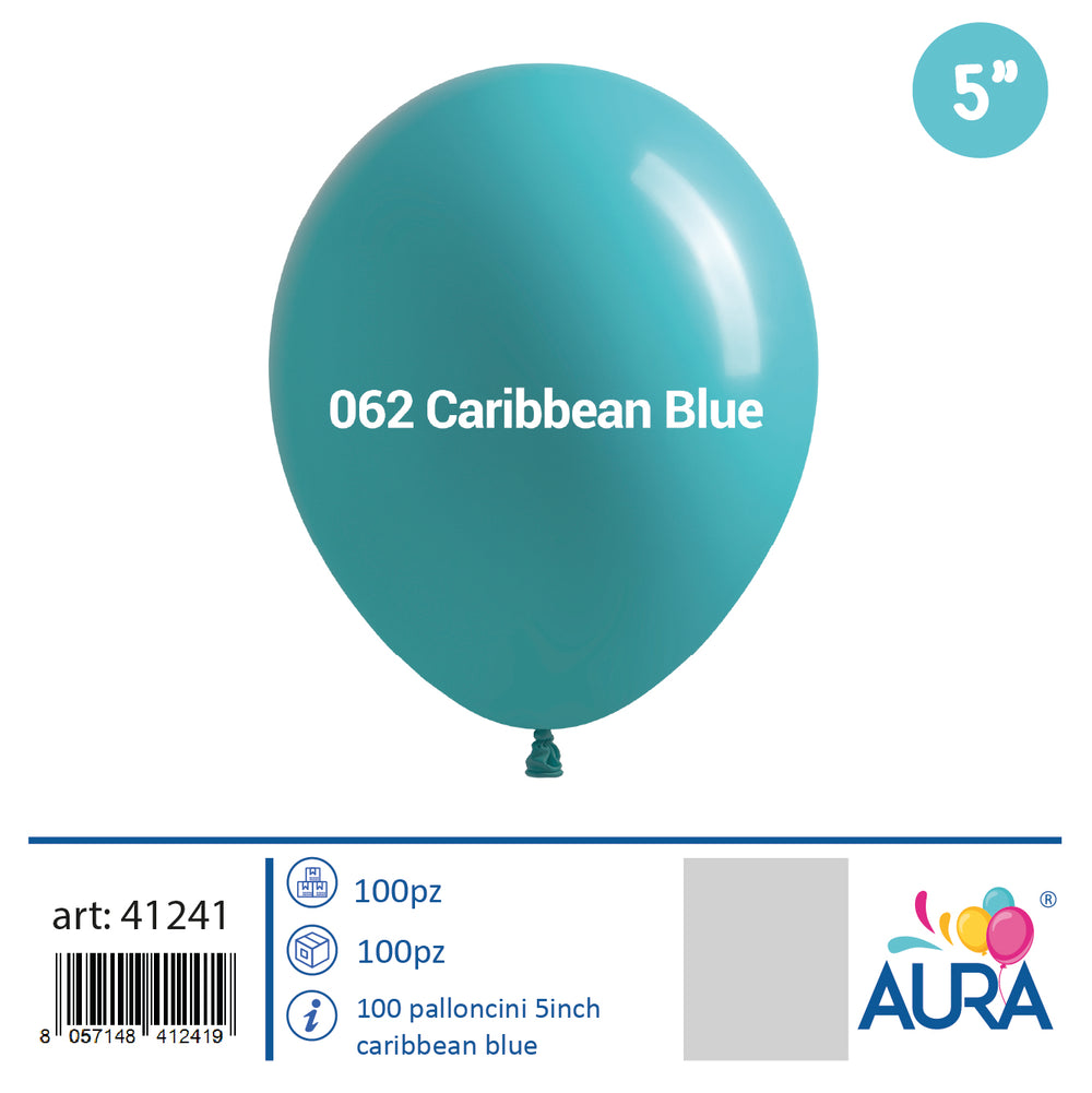 5 inch caribbean blue balloons 100pcs