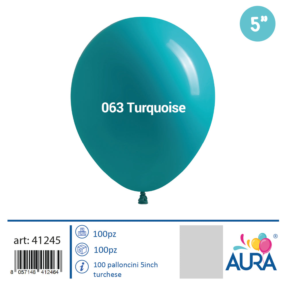 5 inch turquoise balloons 100pcs