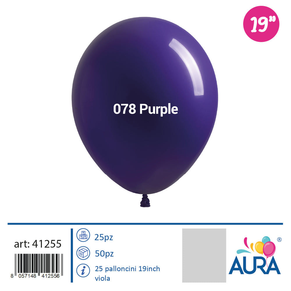 19 inch purple balloons 25pcs