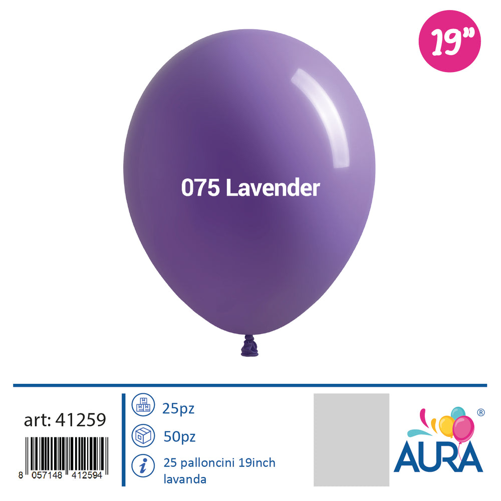 19 inch lavender balloons 25pcs