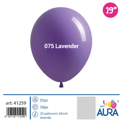 Palloncini 19 inch lavanda 25pz