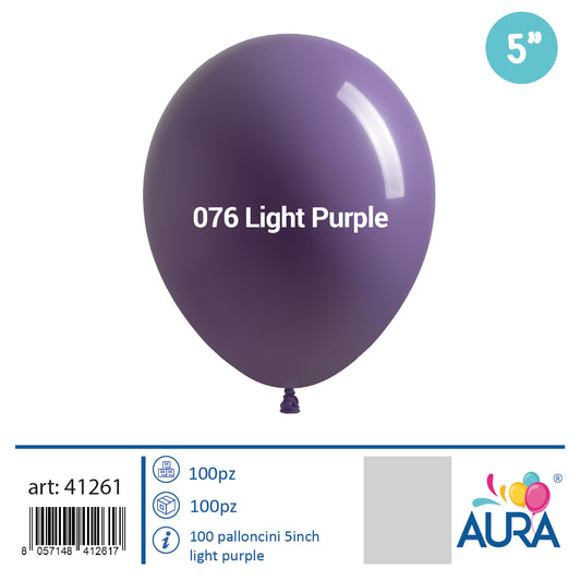 5 inch light purple balloons 100pcs