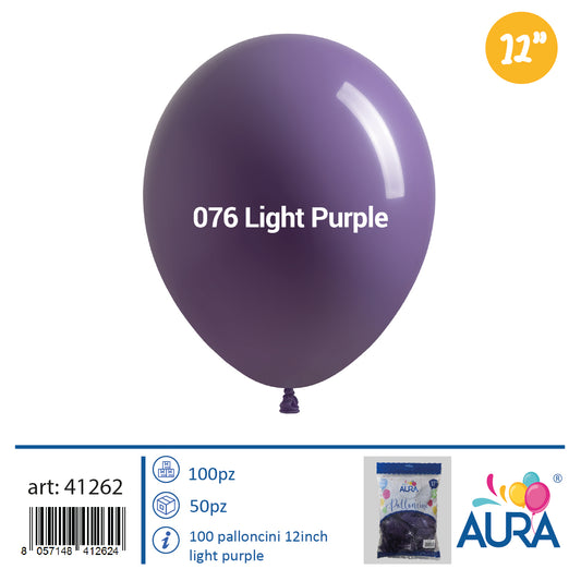 12 inch light purple balloons 100pcs