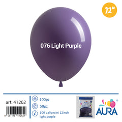 12 inch light purple balloons 100pcs
