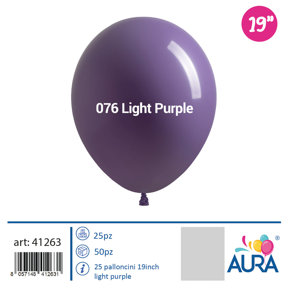 19 inch light purple balloons 25pcs