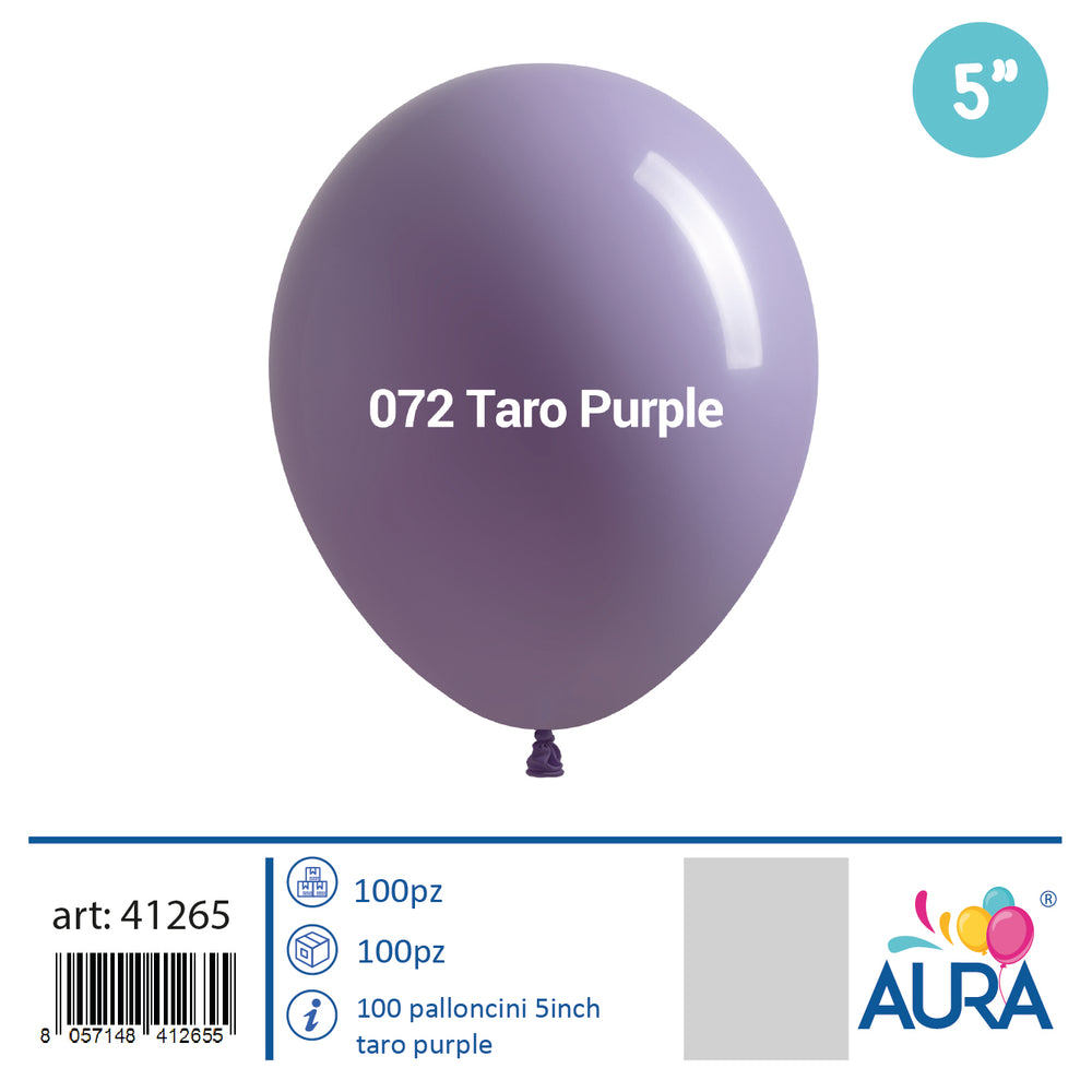 5 inch taro purple balloons 100pcs
