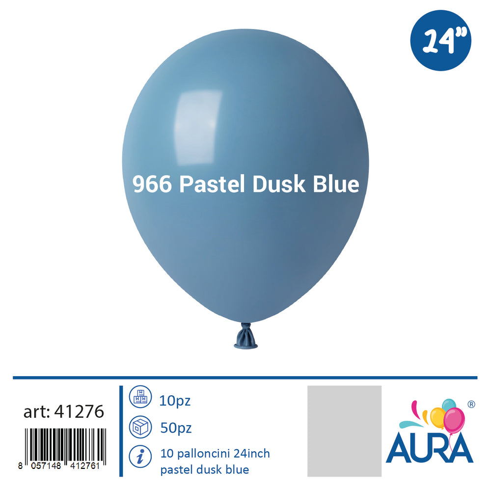 Balloons 24 inch pastel dusk blue 1pc