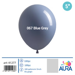 Palloncini 5 inch blu grigio 100pz