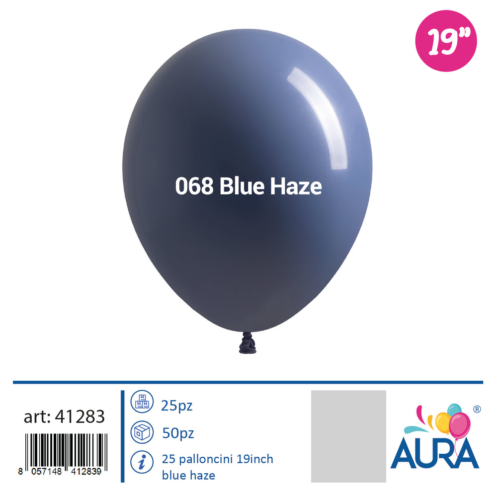 19 inch blue haze balloons 25pcs