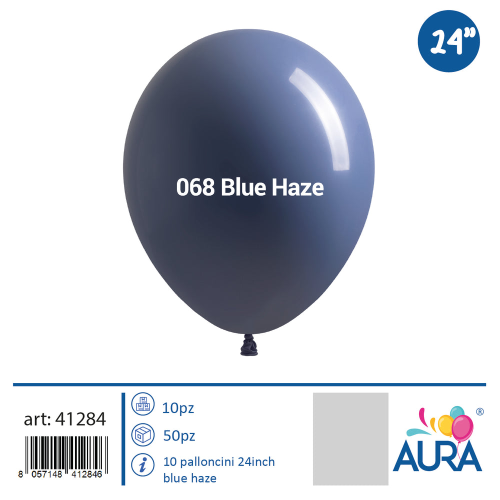 24 inch blue haze balloons 1pc