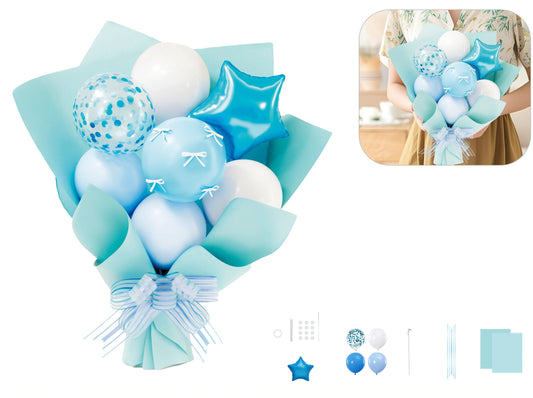 Balloon bouquet azzurro
