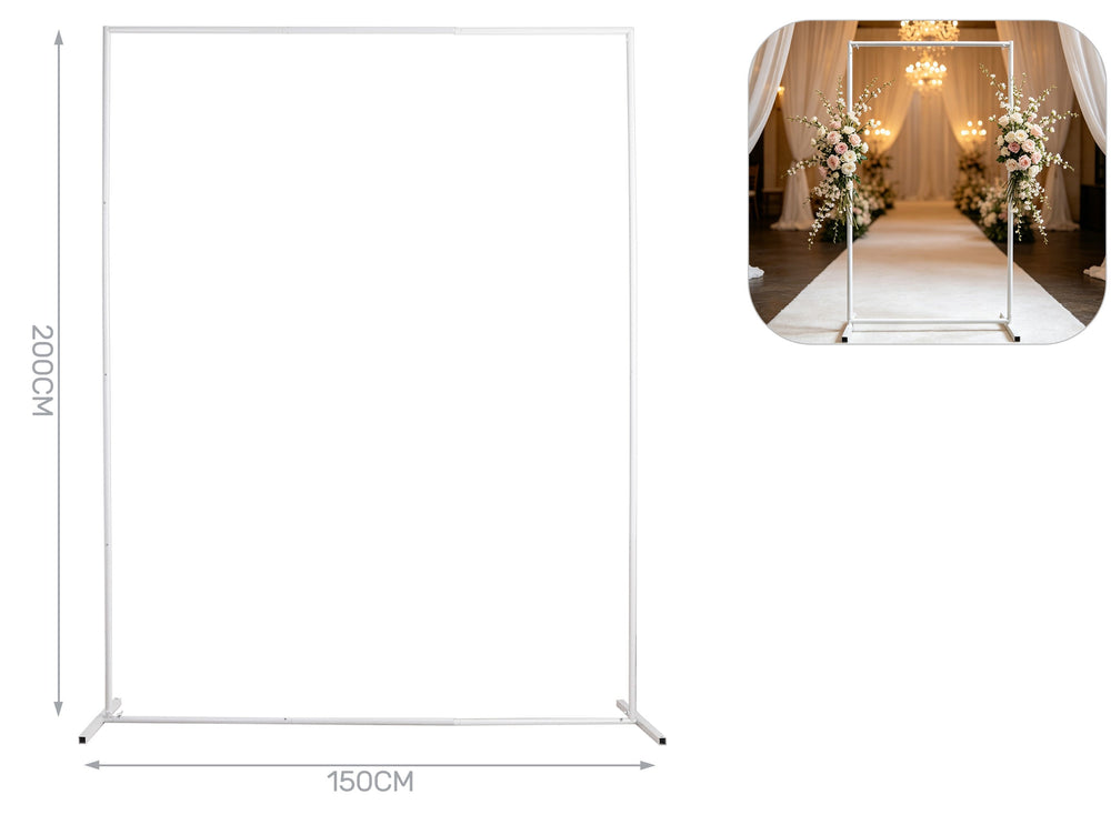 Supporto per palloncini rettangolare 150x200cm bianco