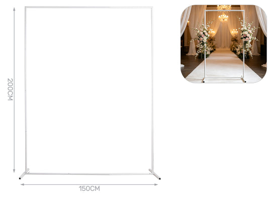 Supporto per palloncini rettangolare 150x200cm bianco