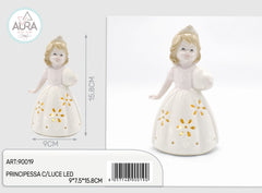 Principessa con luce led 9x7,5x15,8cm
