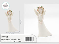 fatina bianca in porcellana 14x9,1x4,3cm