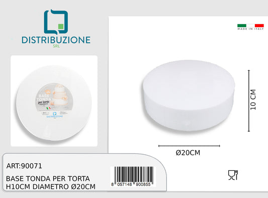 polistirolo tondo  20 h.10 conf.1pz