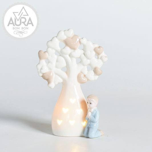 Comunione bimbo con albero della vita 9,7x4,3x15cm