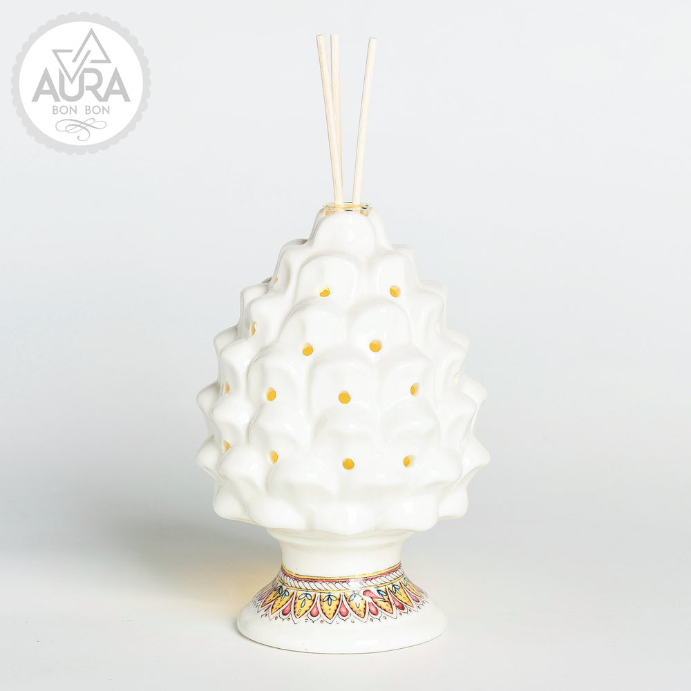 Pine cone diffuser with light 11x11x15cm