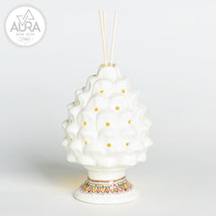 Pine cone diffuser with light 11x11x15cm