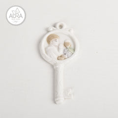 Keychain favor for a child's first communion, 12.3 x 5.5 x 0.5 cm
