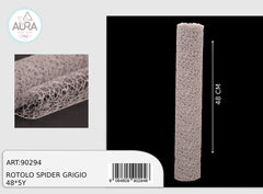 48x5y grey spider organza roll