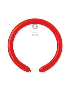 2-inch modeling balloons, pastel red, 100 pcs.