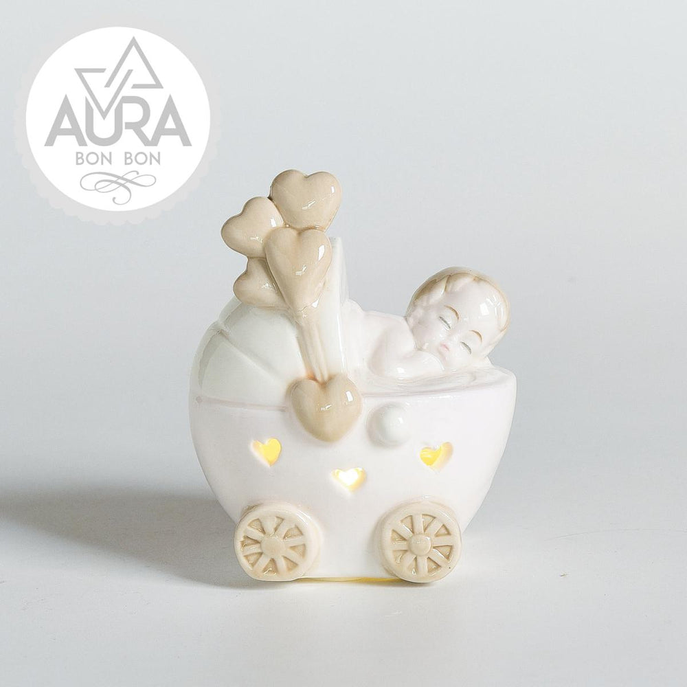 pink baby carriage 9.5*6.7*10cm