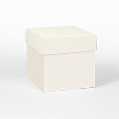 Cream favor box 10x10x18cm with lid