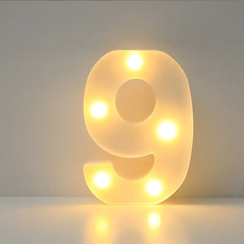 Numero luminoso LED 9 – 4x22cm