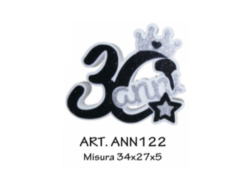 No. 30 fashion black and silver with crown