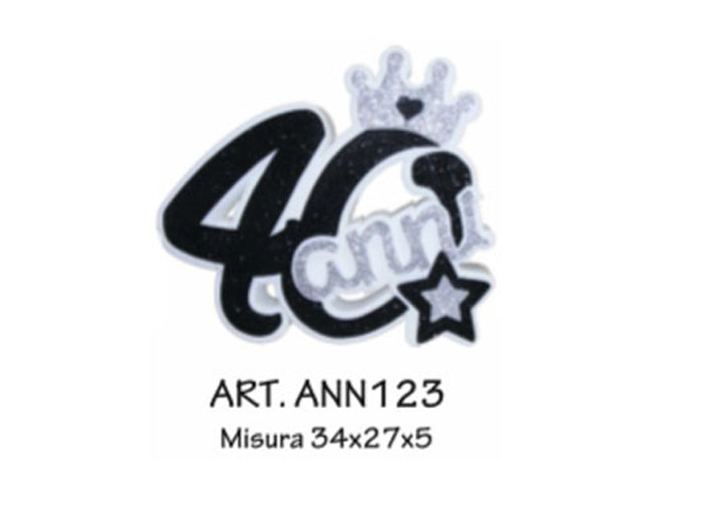 No. 40 fashion black and silver with crown
