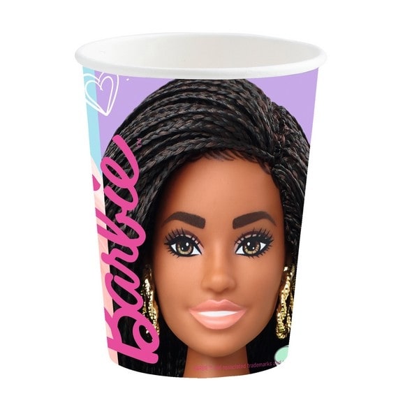 8 Barbie Sweet Life glasses 250ml