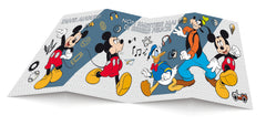biglietto Disney friends fisarmonica con glitter