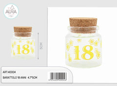 Barattolino 18 anni giallo 4,7x5cm