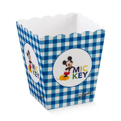 Box pop corn 7x7x11cm Mickey
