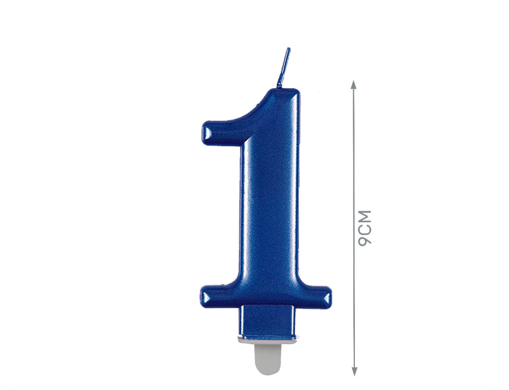 Blue candle number 1