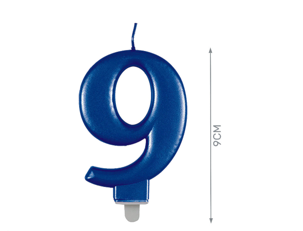 Candela blu numero 9