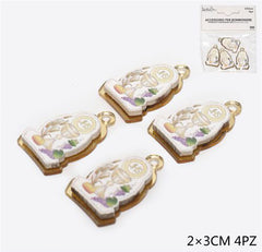 Ciondolo con calice Prima Comunione 2x3cm 4pz