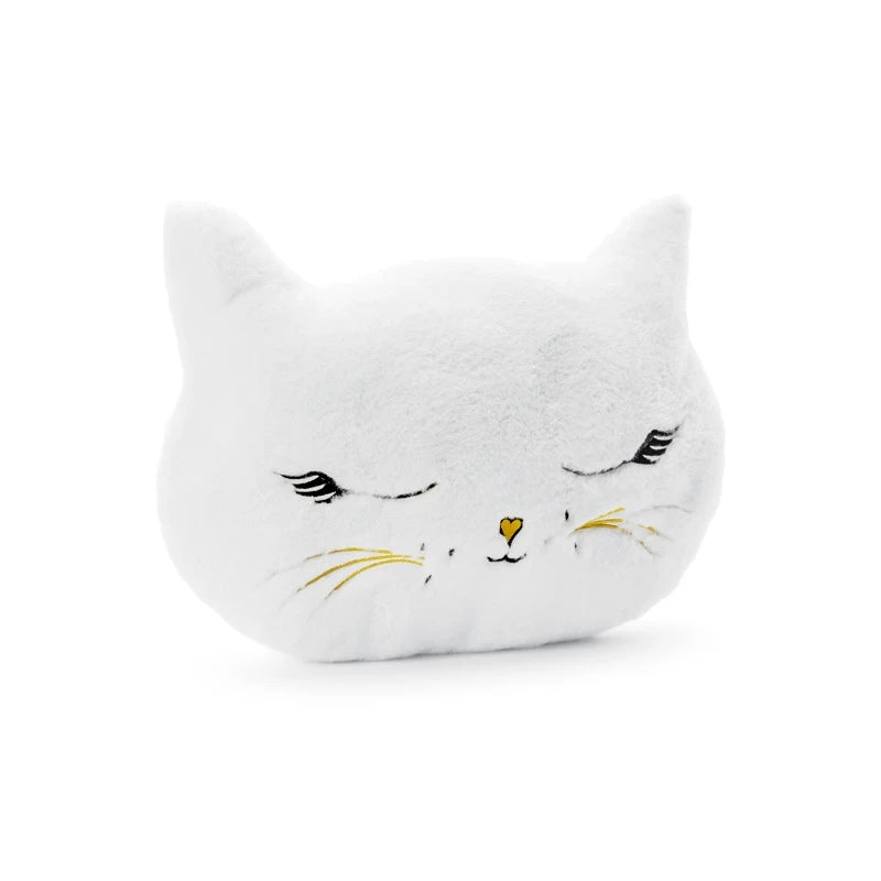 White kitten plush cushion 42x32cm